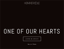 Tablet Screenshot of heathercolemusic.com